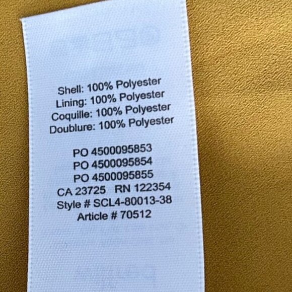 Wilfred Mustard Yellow Dress Sz 10 - Picture 5 of 8